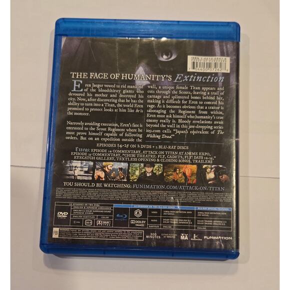 Attack on Titan: Part 2 (Blu-ray/DVD, 2014, 4-Disc Set) - Picture 2 of 2